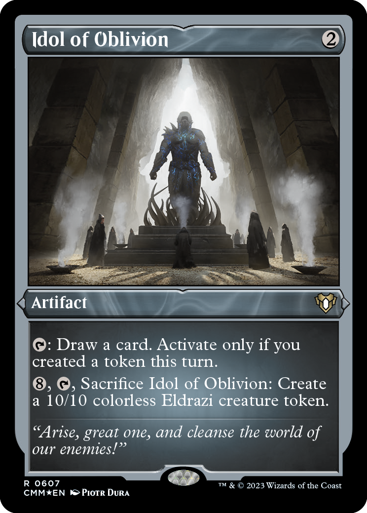 Idol of Oblivion (Foil Etched) [Commander Masters] | North Game Den