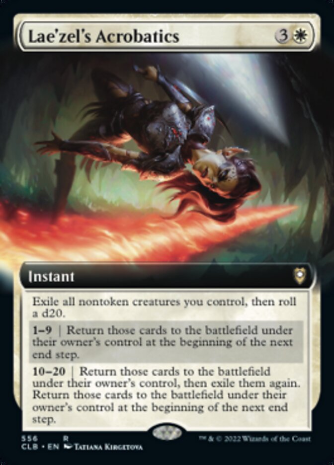 Lae'zel's Acrobatics (Extended Art) [Commander Legends: Battle for Baldur's Gate] | North Game Den