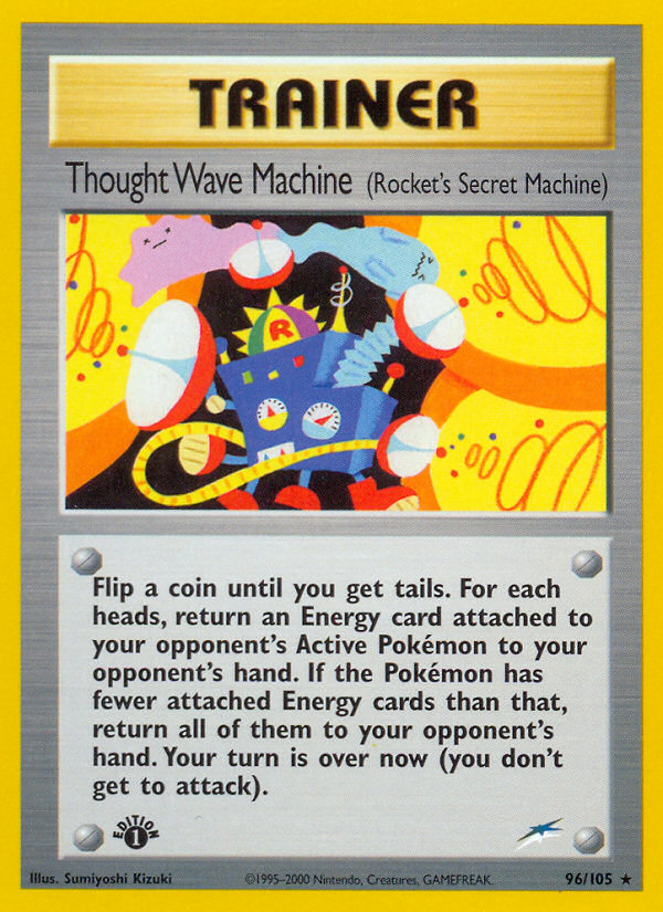 Thought Wave Machine (96/105) (Rocket's Secret Machine) [Neo Destiny 1st Edition] | North Game Den