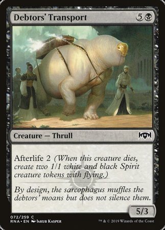 Debtors' Transport [Ravnica Allegiance] | North Game Den