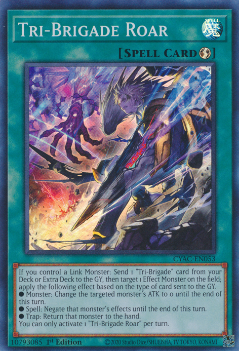 Tri-Brigade Roar [CYAC-EN053] Super Rare | North Game Den