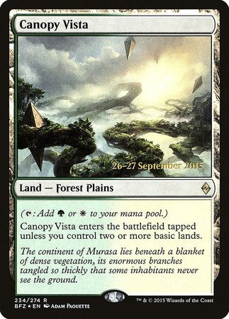 Canopy Vista [Battle for Zendikar Promos] | North Game Den