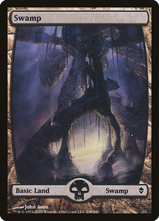 Swamp (238) - Full Art [Zendikar] | North Game Den