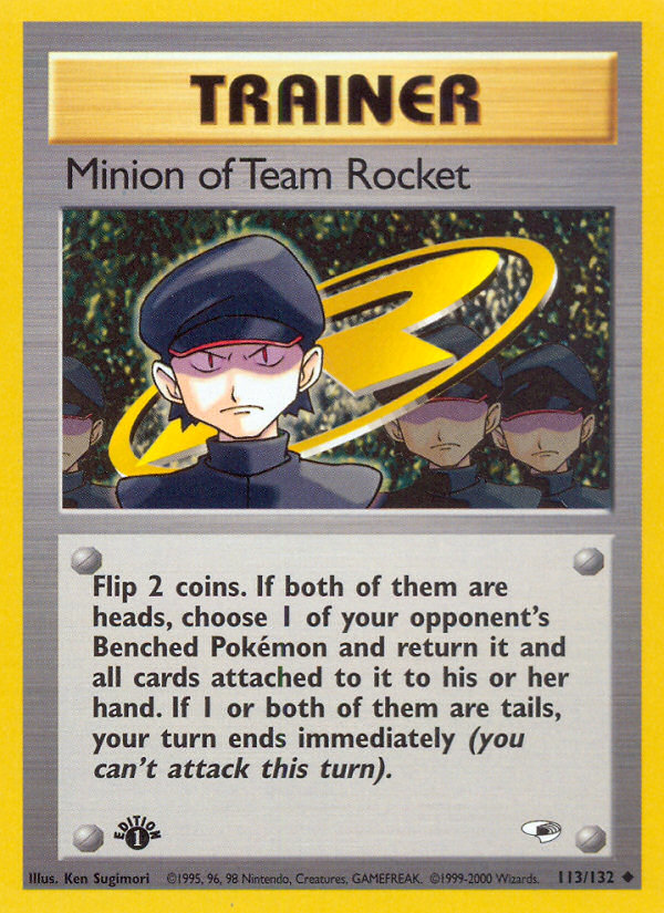 Minion of Team Rocket (113/132) [Gym Heroes 1st Edition] | North Game Den