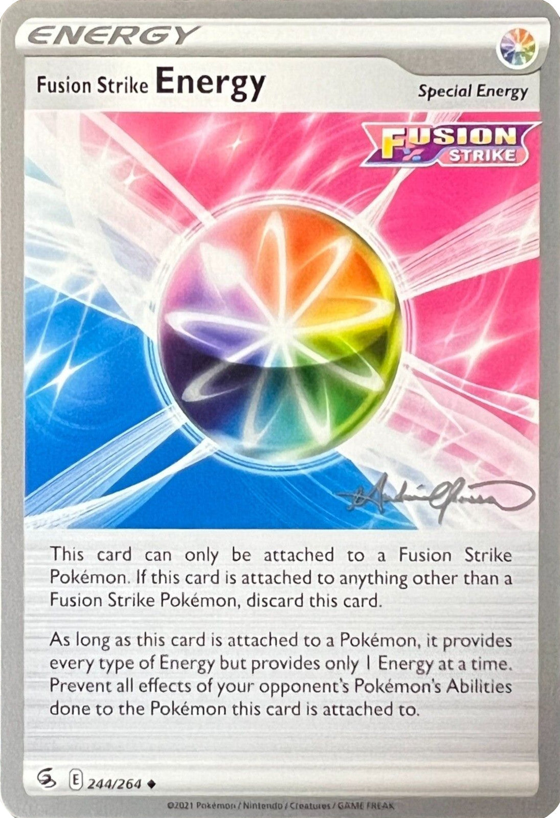 Fusion Strike Energy (244/264) (The Shape of Mew - Andre Chiasson) [World Championships 2022] | North Game Den