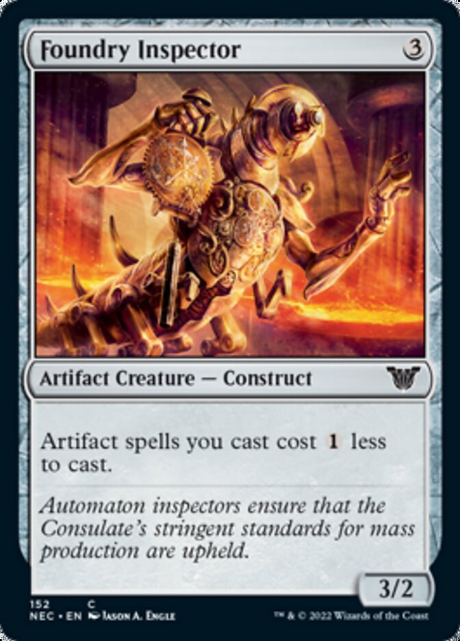 Foundry Inspector [Kamigawa: Neon Dynasty Commander] | North Game Den