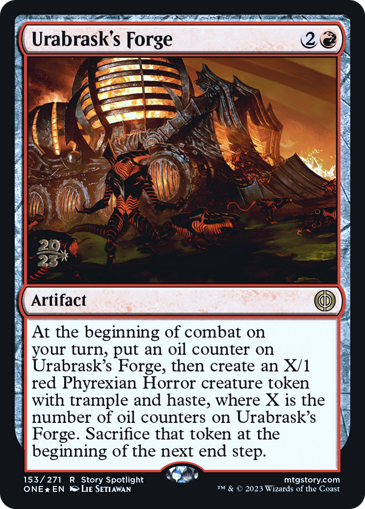 Urabrask's Forge [Phyrexia: All Will Be One Prerelease Promos] | North Game Den