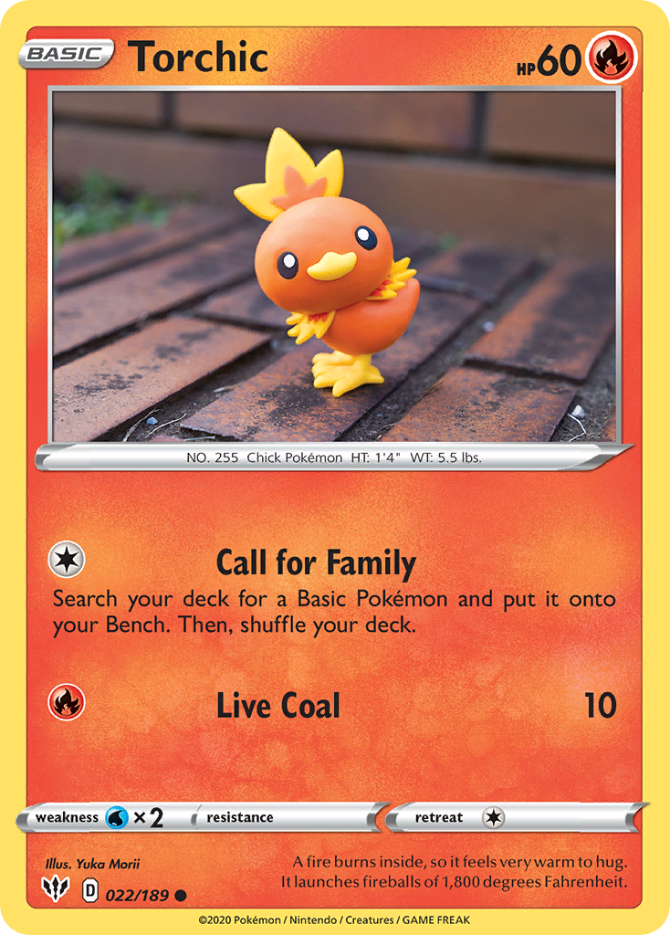 Torchic (022/189) [Sword & Shield: Darkness Ablaze] | North Game Den