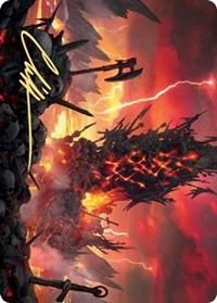 Immersturm Skullcairn Art Card (Gold-Stamped Signature) [Kaldheim: Art Series] | North Game Den