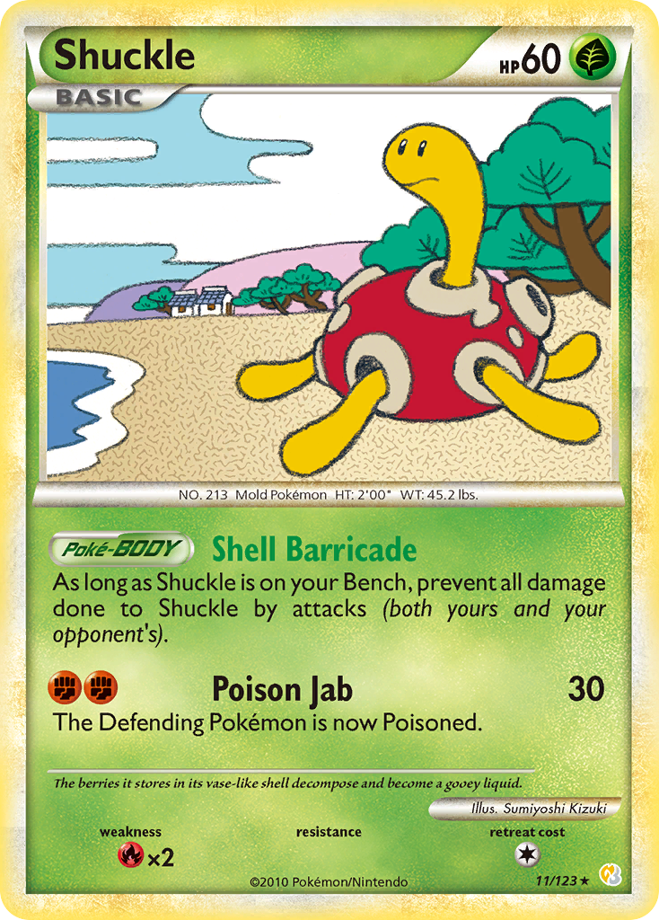 Shuckle (11/123) [HeartGold & SoulSilver: Base Set] | North Game Den