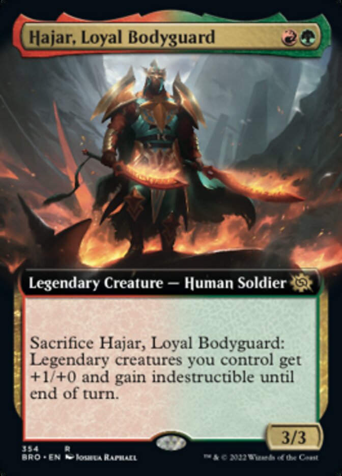 Hajar, Loyal Bodyguard (Extended Art) [The Brothers' War] | North Game Den