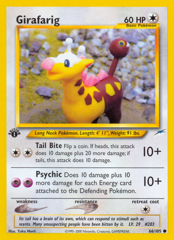 Girafarig (66/105) [Neo Destiny 1st Edition] | North Game Den