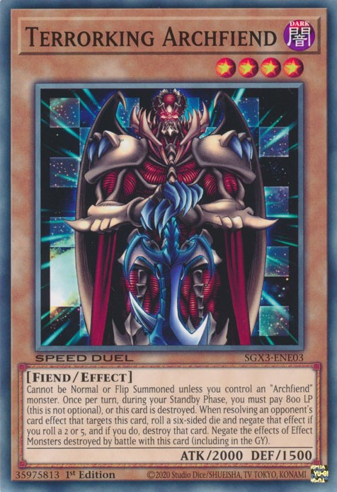 Terrorking Archfiend [SGX3-ENE03] Common | North Game Den