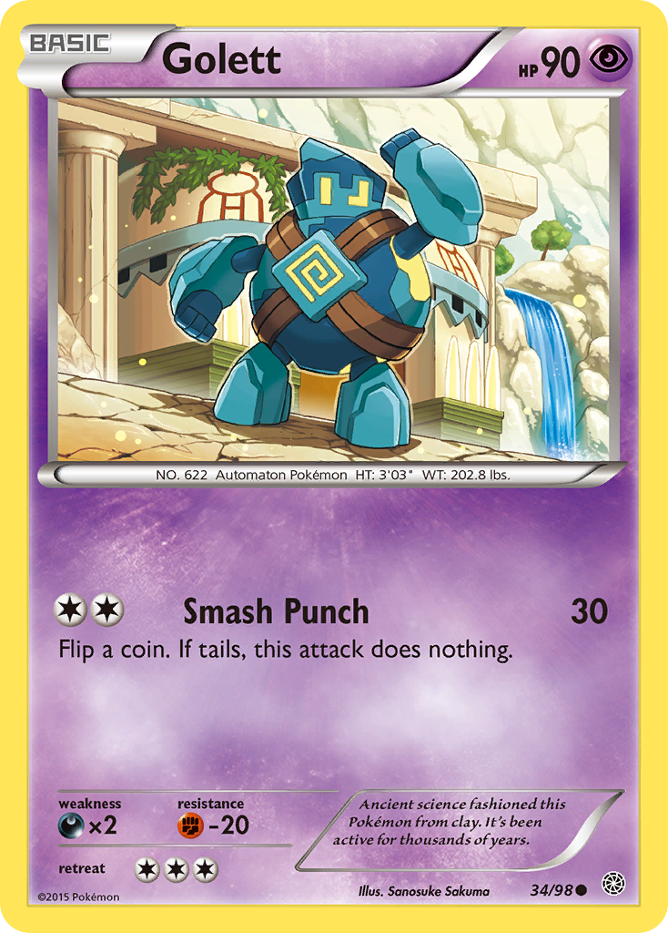 Golett (34/98) [XY: Ancient Origins] | North Game Den