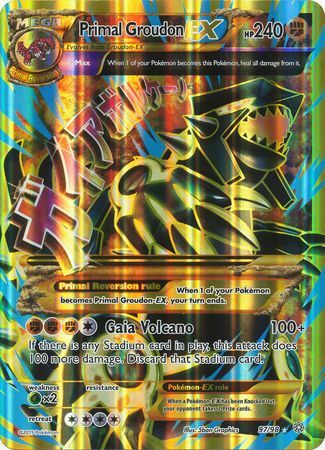 Primal Groudon EX (97/98) (Jumbo Card) [XY: Ancient Origins] | North Game Den