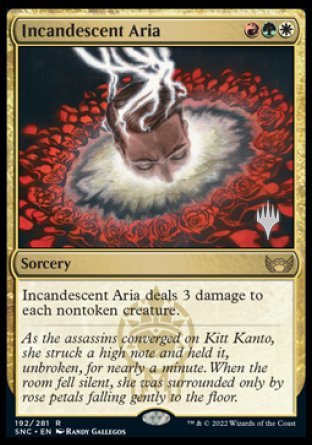 Incandescent Aria (Promo Pack) [Streets of New Capenna Promos] | North Game Den