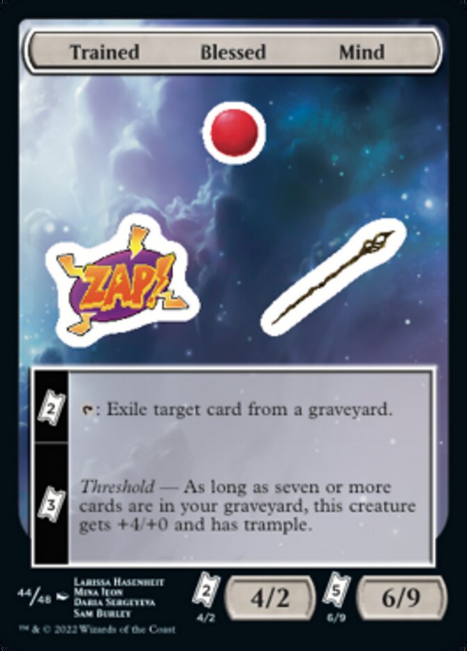 Trained Blessed Mind [Unfinity Stickers] | North Game Den