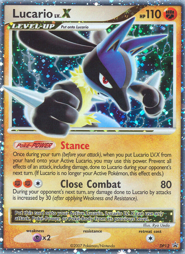 Lucario LV.X (DP12) [Diamond & Pearl: Black Star Promos] | North Game Den