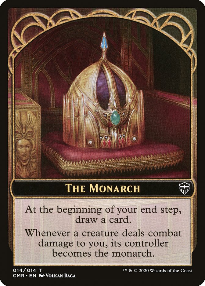 Horror // The Monarch Token [Commander Legends Tokens] | North Game Den