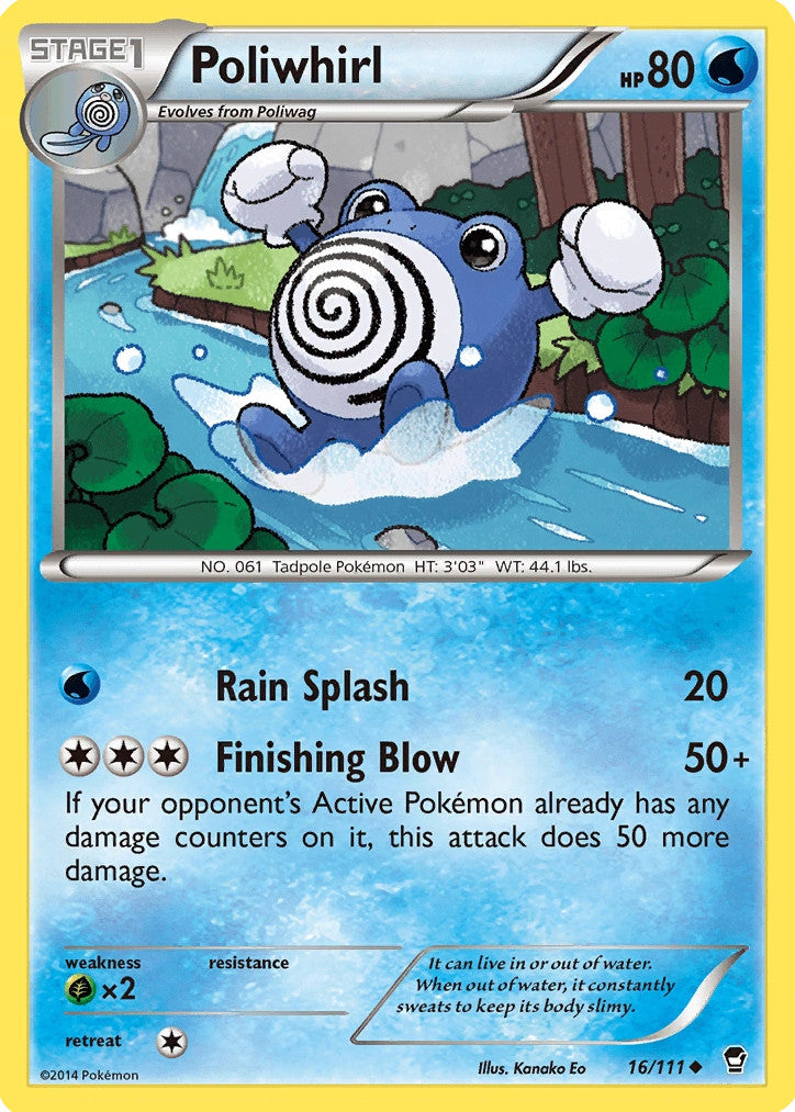Poliwhirl (16/111) [XY: Furious Fists] | North Game Den