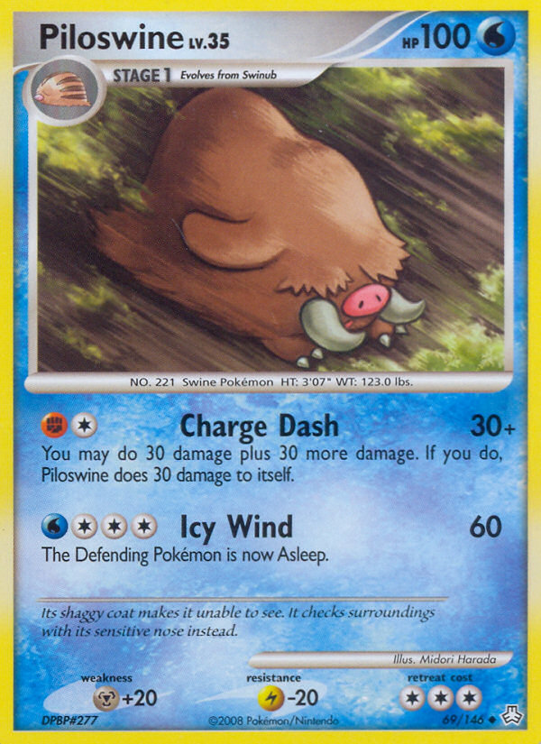 Piloswine (69/146) [Diamond & Pearl: Legends Awakened] | North Game Den