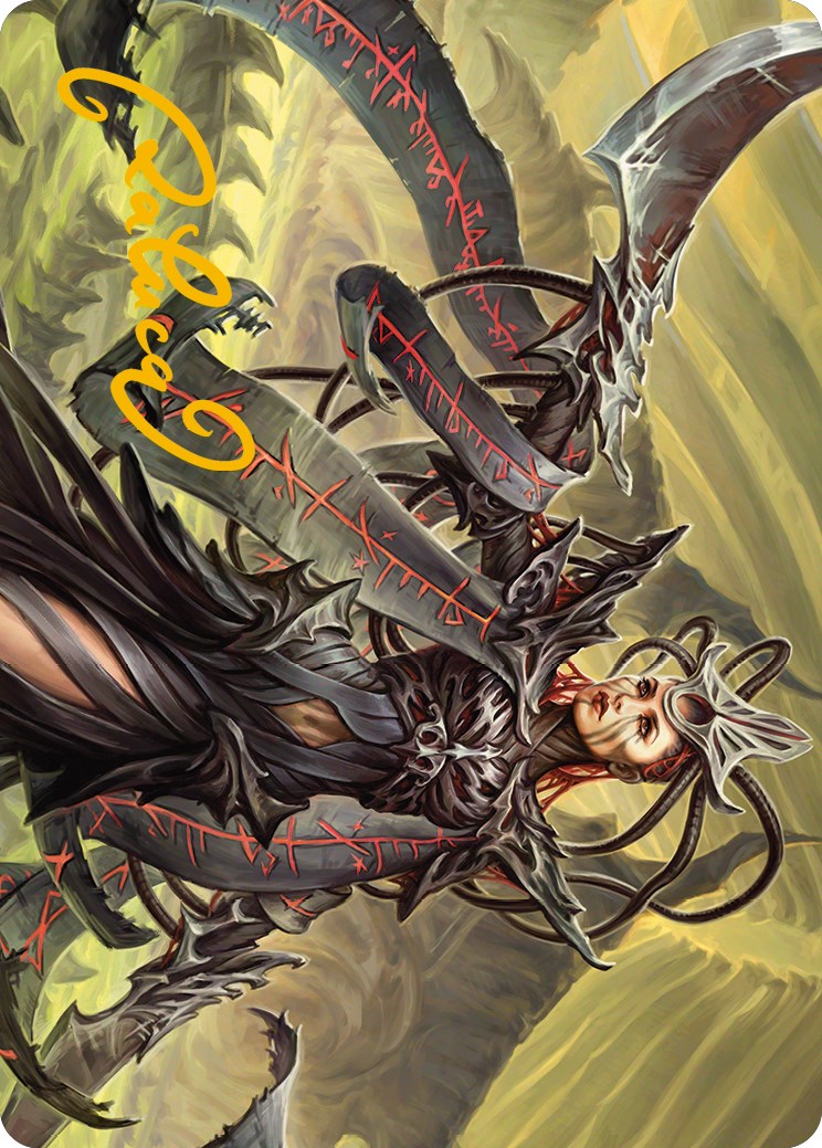 Testament Bearer Art Card (Gold-Stamped Signature) [Phyrexia: All Will Be One Art Series] | North Game Den