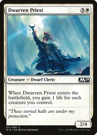 Dwarven Priest [Core Set 2019] | North Game Den