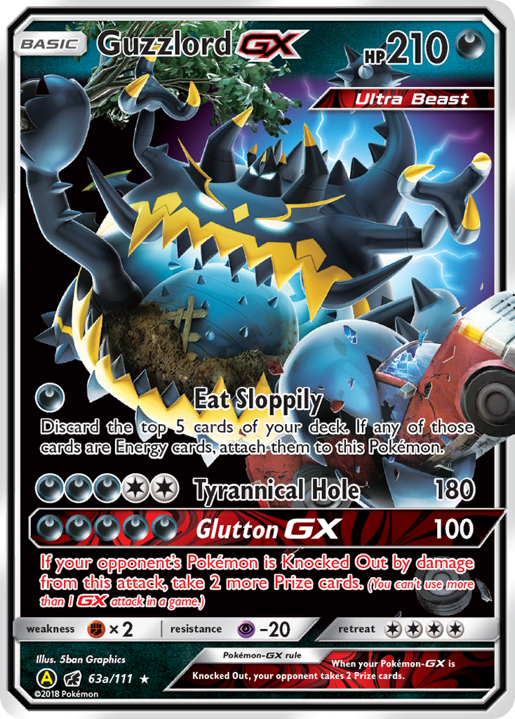 Guzzlord GX (63a/111) [Alternate Art Promos] | North Game Den