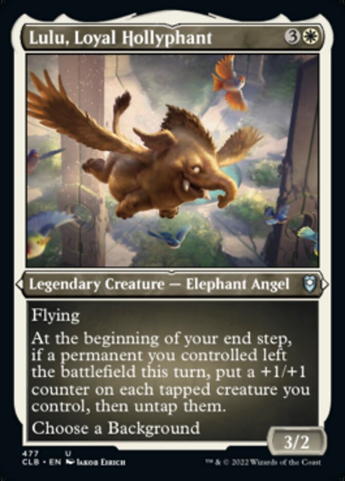Lulu, Loyal Hollyphant (Foil Etched) [Commander Legends: Battle for Baldur's Gate] | North Game Den