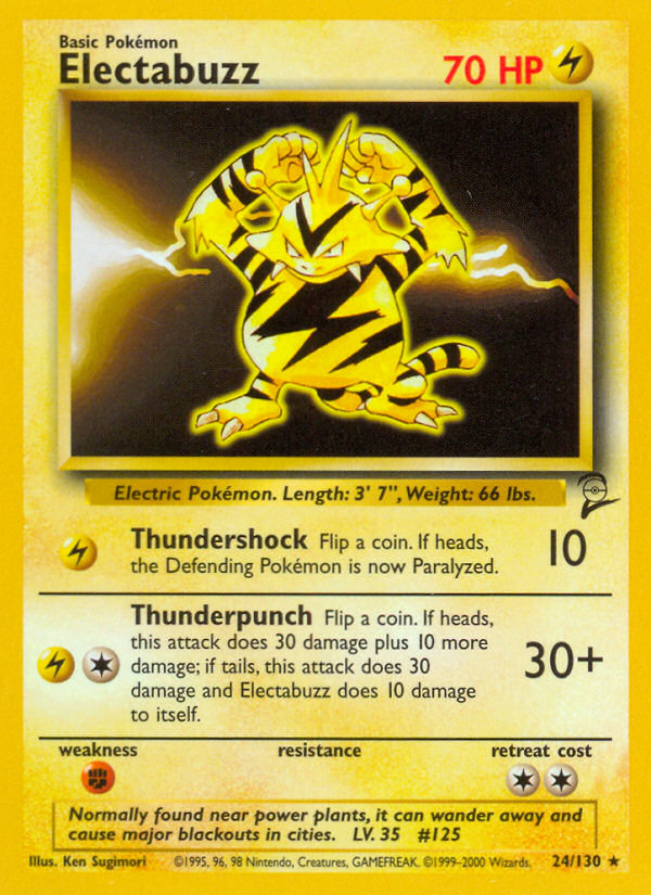 Electabuzz (24/130) [Base Set 2] | North Game Den