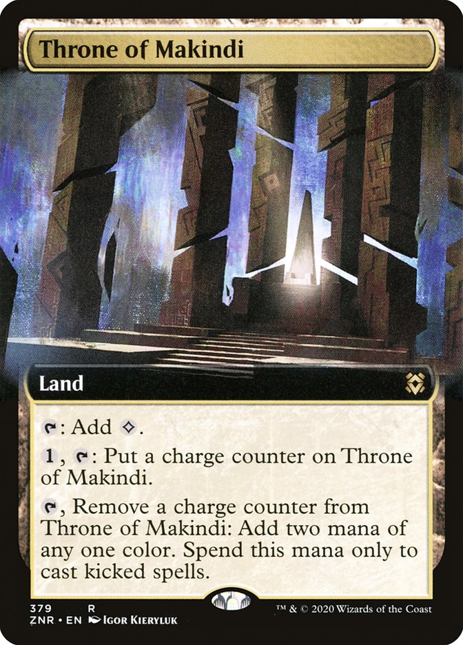 Throne of Makindi (Extended Art) [Zendikar Rising] | North Game Den