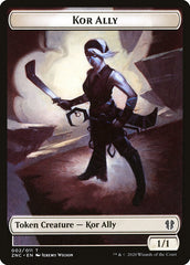 Bird // Kor Ally Double-sided Token [Zendikar Rising Commander Tokens] | North Game Den