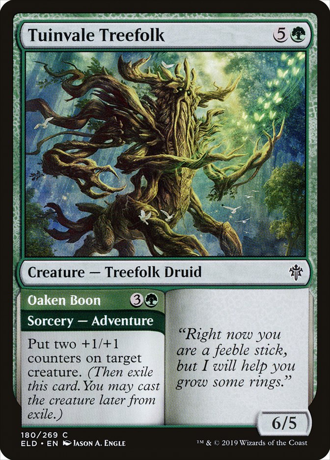 Tuinvale Treefolk // Oaken Boon [Throne of Eldraine] | North Game Den