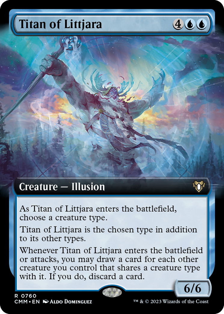 Titan of Littjara (Extended Art) [Commander Masters] | North Game Den