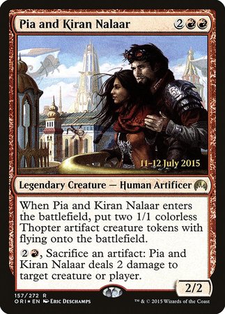 Pia and Kiran Nalaar [Magic Origins Promos] | North Game Den