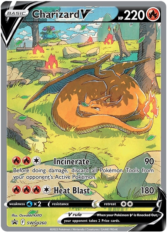 Charizard V (SWSH260) [Sword & Shield: Black Star Promos] | North Game Den