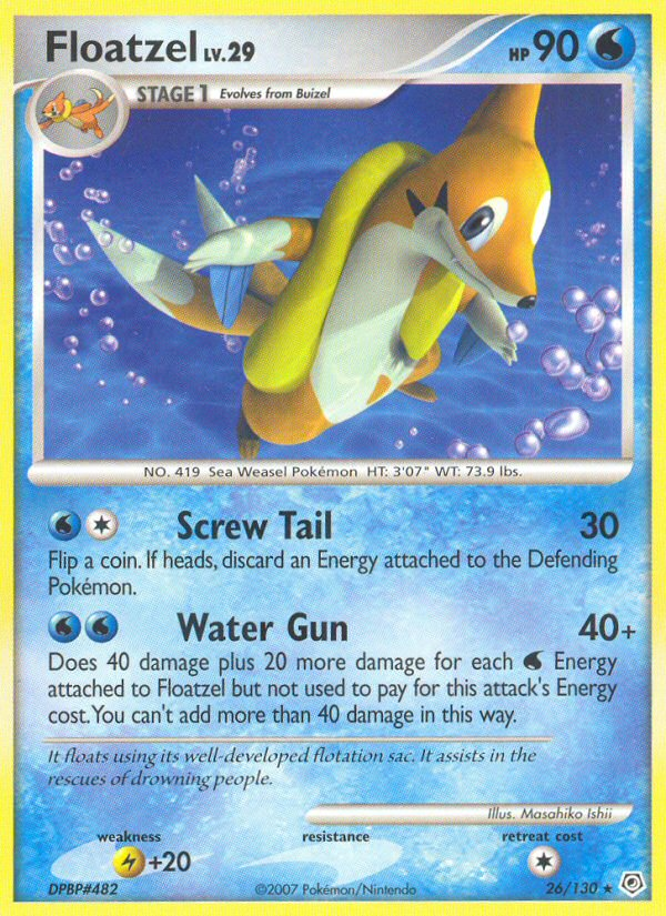 Floatzel (26/130) [Diamond & Pearl: Base Set] | North Game Den