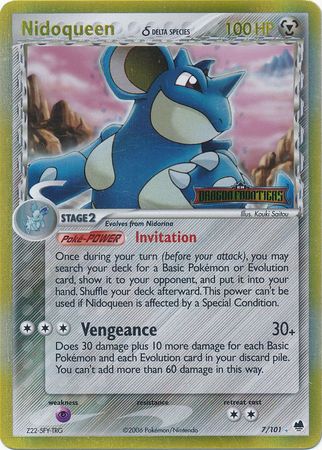 Nidoqueen (7/101) (Delta Species) (Stamped) [EX: Dragon Frontiers] | North Game Den