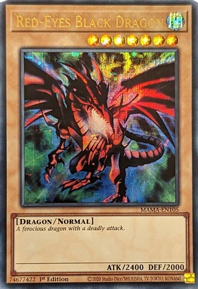 Red-Eyes Black Dragon [MAMA-EN105] Ultra Pharaoh's Rare | North Game Den