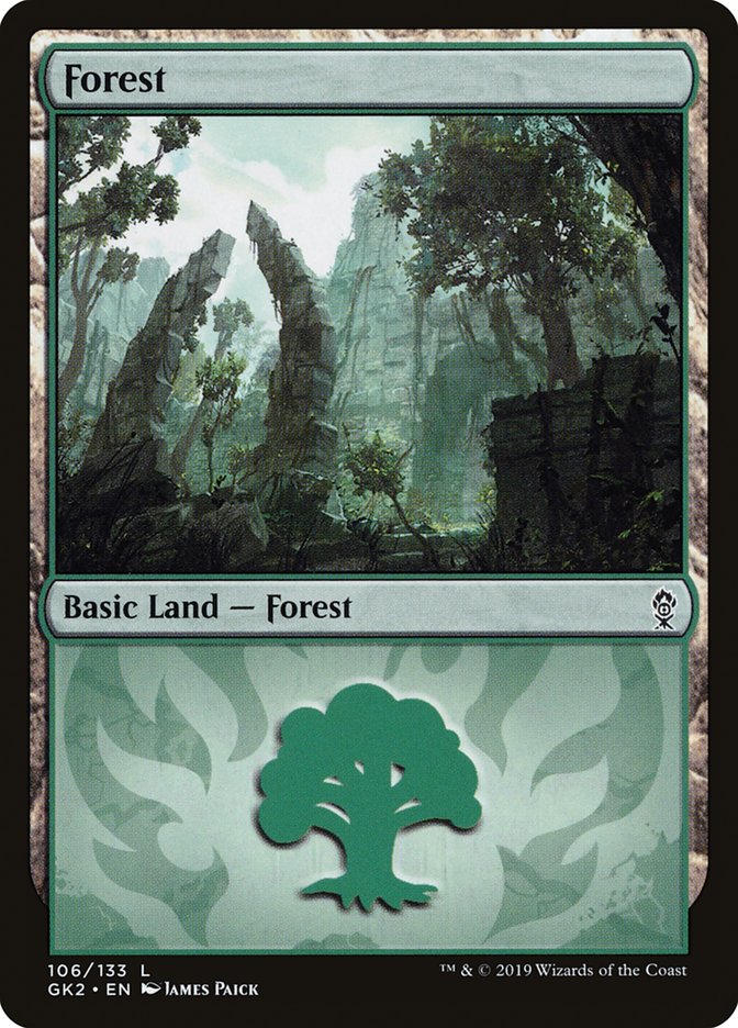 Forest (106) [Ravnica Allegiance Guild Kit] | North Game Den