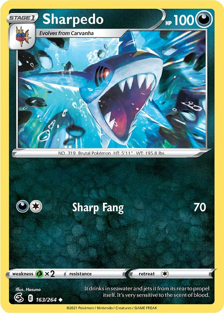 Sharpedo (163/264) [Sword & Shield: Fusion Strike] | North Game Den