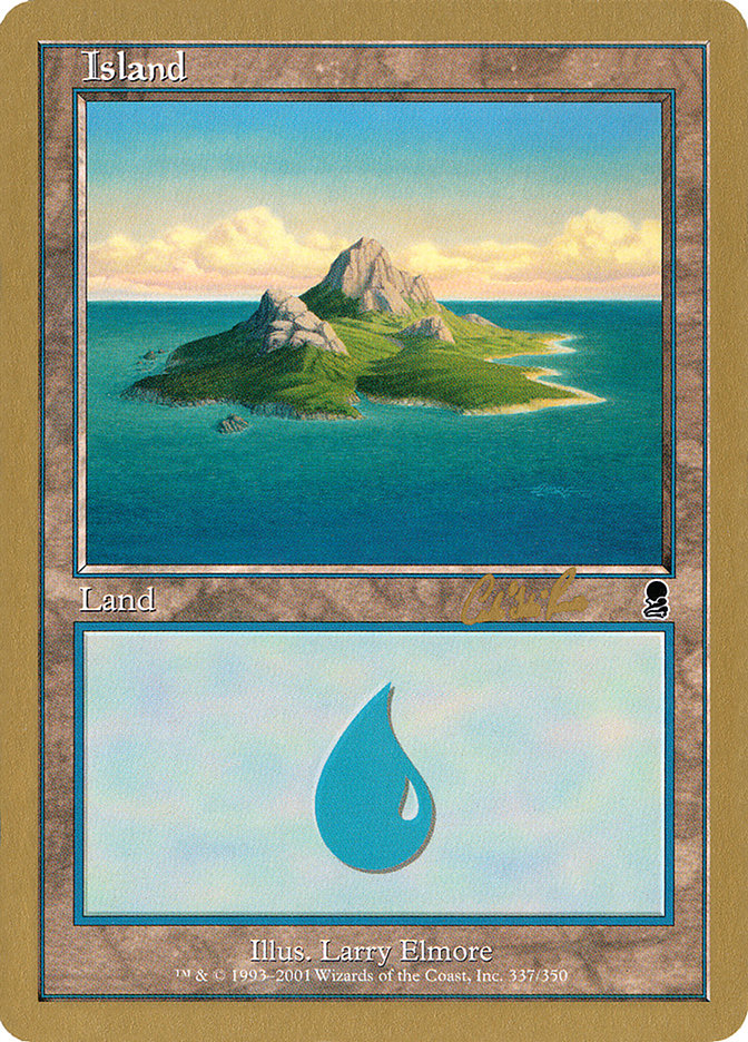 Island (cr337a) (Carlos Romao) [World Championship Decks 2002] | North Game Den