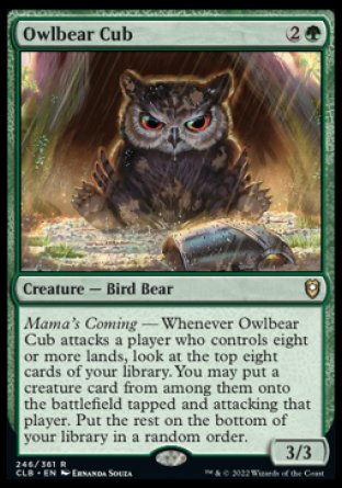 Owlbear Cub [Commander Legends: Battle for Baldur's Gate] | North Game Den