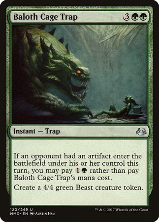 Baloth Cage Trap [Modern Masters 2017] | North Game Den