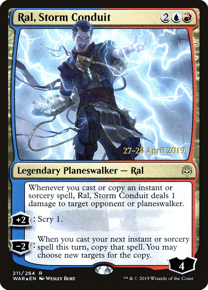 Ral, Storm Conduit  [War of the Spark Prerelease Promos] | North Game Den