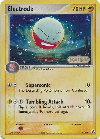 Electrode (32/92) (Stamped) [EX: Legend Maker] | North Game Den