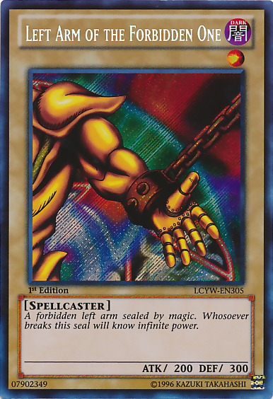 Left Arm of the Forbidden One [LCYW-EN305] Secret Rare | North Game Den