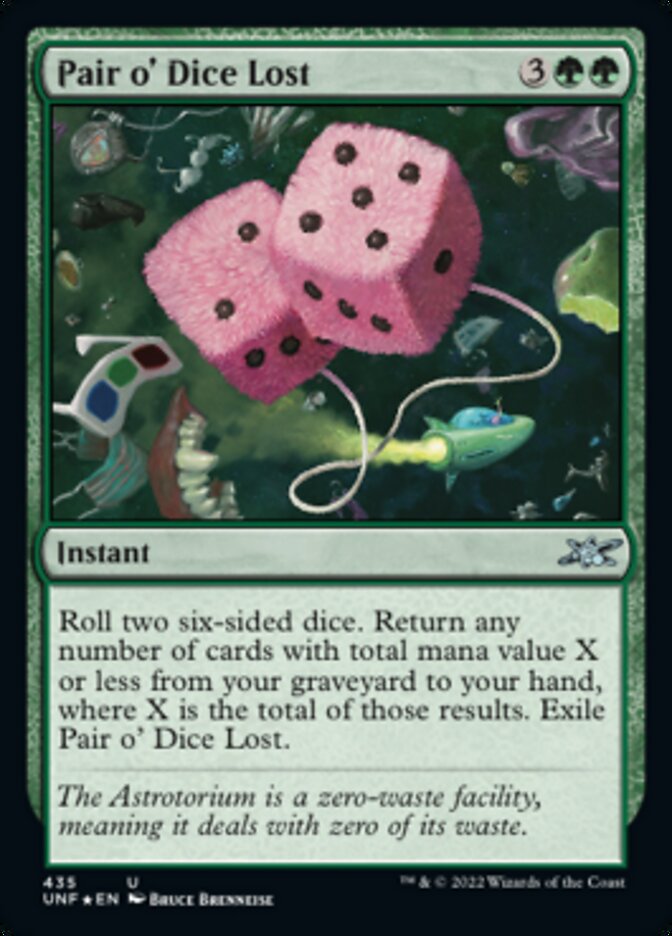 Pair o' Dice Lost (Galaxy Foil) [Unfinity] | North Game Den