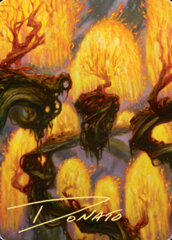 Grove of the Burnwillows Art Card (Gold-Stamped Signature) [Zendikar Rising Art Series] | North Game Den