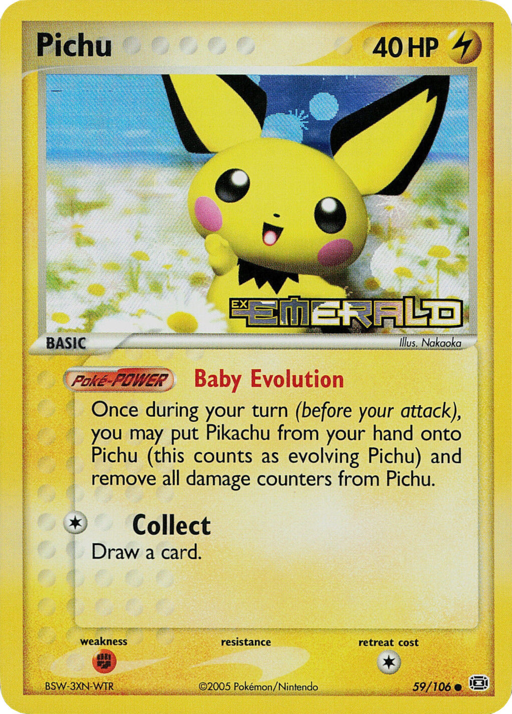 Pichu (59/106) (Stamped) [EX: Emerald] | North Game Den